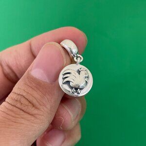 Authentic Pandora Rooster Charm Pandora Chinese Zodiac Year of the Rooster Dangl